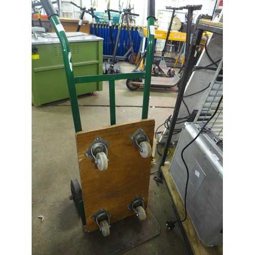 2249 - A hard wheel sack trolley and flat wheels