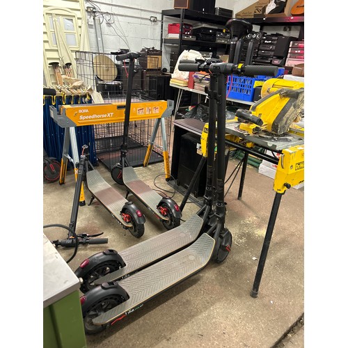 2245 - Four Li-Fe HC electric scooters - items are sold without chargers, mainly spares/repairs