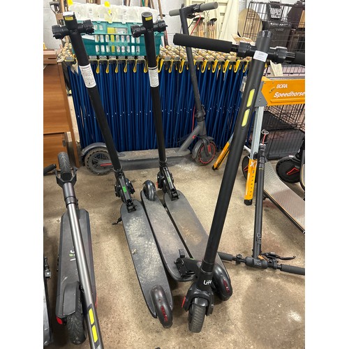 2247 - Three Li-Fe 200 electric scooters - items are sold without chargers and are mainly spares/repairs