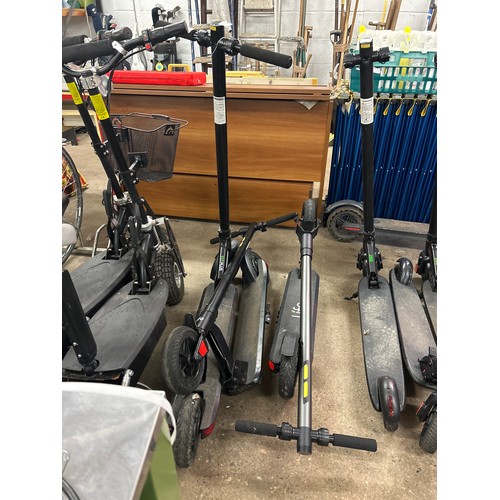 2248 - Three Li-Fe 350 Plus electric scooters - items are sold without chargers and are mainly spares/repai... 