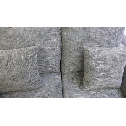 1317 - A Shada Hopsack green upholstered two seater sofa RRP £849
