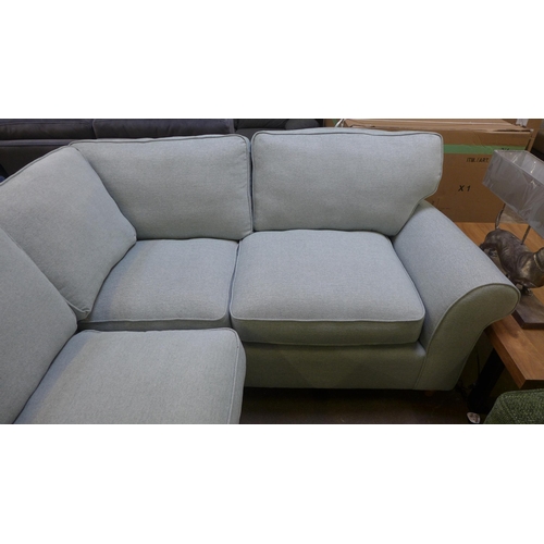 1355 - A Rosa pistachio upholstered corner sofa RRP £1598