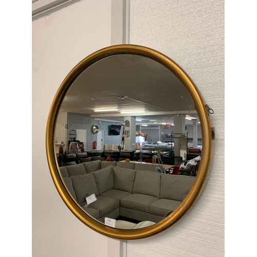 1330 - A large round gold mirror H58cm (JRG1114)