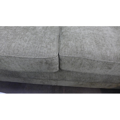 1376 - A Morello moss green textured weave upholstered three seater sofa, RRP £1,099