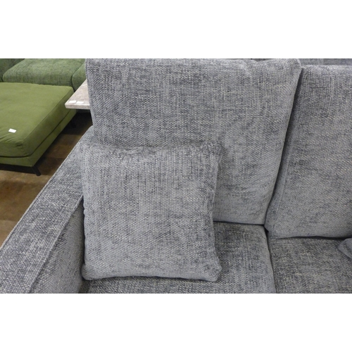 1384 - A Shada Hopsack charcoal pair of two seater sofas RRP £1698