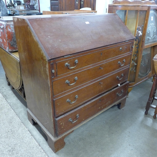 232 - A George III mahogany bureau