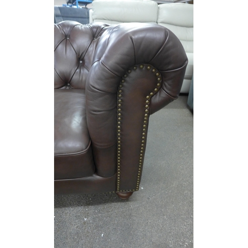 1430 - Allington Three Seater Brown Leather Sofa, original RRP £1666.66 + VAT (4191-19) * This lot is subje... 