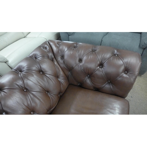 1430 - Allington Three Seater Brown Leather Sofa, original RRP £1666.66 + VAT (4191-19) * This lot is subje... 