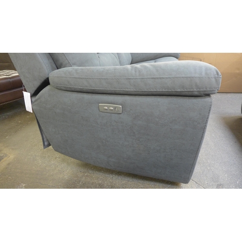 1465 - Justin Grey Two Seater Power Recline sofa (KM.012), original RRP £916.66 + VAT (4190-66) * This lot ... 