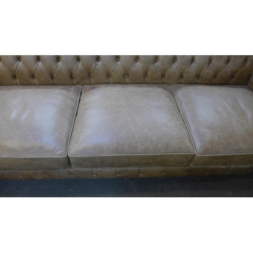 1301 - A Judge Grande tan vintage leather four seater sofa , RRP £3445* this lot is subject to VAT