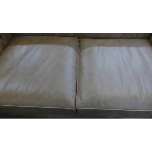 1304 - An Alfie tan vintage leather two and a half seater sofa, RRP £2585 * this lot is subject to VAT