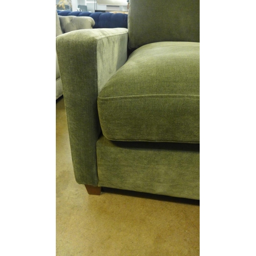 1321 - A Hutch spruce velvet upholstered three seater hutch sofa , RRP £1825 * this lot is subject to VAT