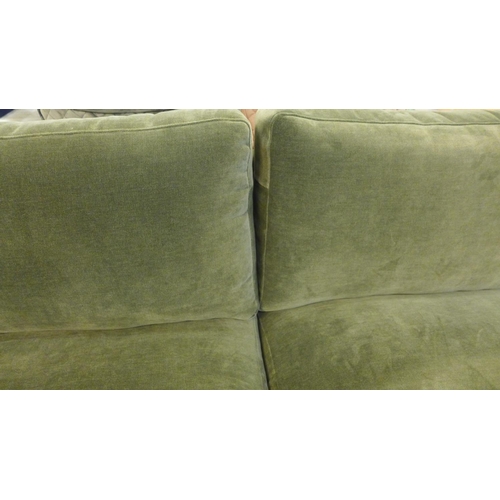 1321 - A Hutch spruce velvet upholstered three seater hutch sofa , RRP £1825 * this lot is subject to VAT