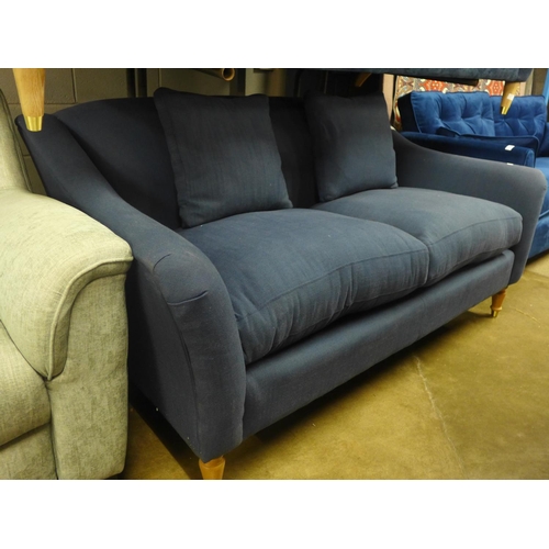 1419 - A John Lewis blue upholstered two seater sofa