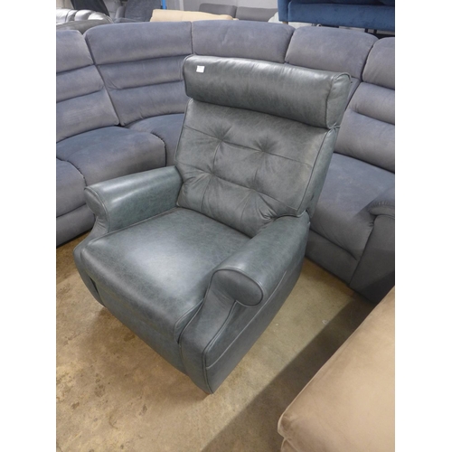 1426 - A Parker Knoll Norton leather upholstered power reclining armchair - repaired back panel