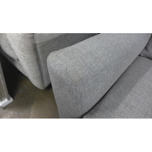 1481 - An Elevate grey upholstered armchair, pull to fabric