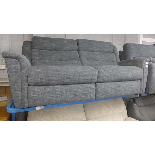 1482 - A Colorado Parker Knoll three seater sofa in dark grey