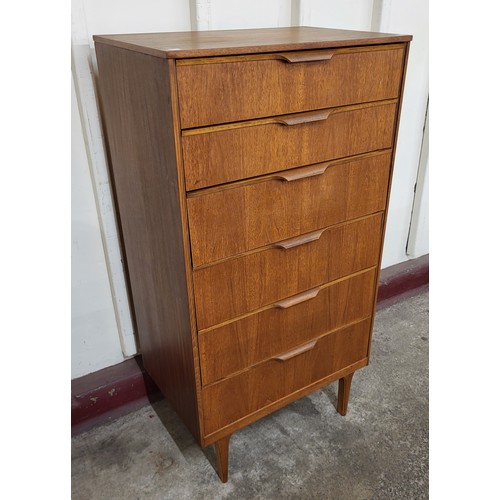 13 - An Austin Suite teak chest of drawers