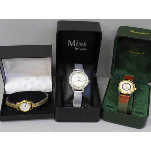 651 - Three boxed fashion watches