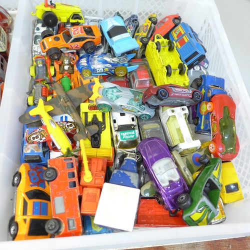 669 - Dinky, Matchbox and other die-cast model vehicles, playworn