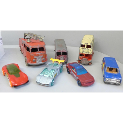 669 - Dinky, Matchbox and other die-cast model vehicles, playworn