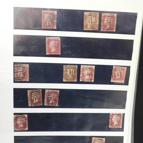 690 - Stamps; file of GB penny reds (imperforate and perforated) loose and on covers