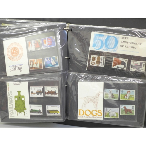 700 - Stamps; an album of pre and post decimal small format GB presentation packs (44)