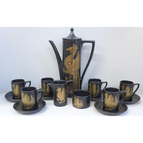 704 - A Portmeirion Phoenix six setting coffee set **PLEASE NOTE THIS LOT IS NOT ELIGIBLE FOR POSTING AND ... 