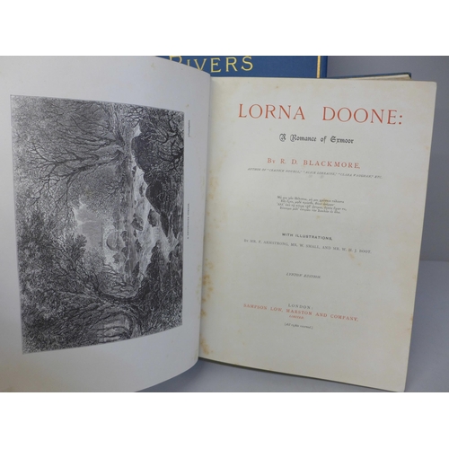 716 - Lorna Doone, A Romance of Exmoor, 1874, Lynton Edition and The Rivers of Great Britain, Rivers of Th... 