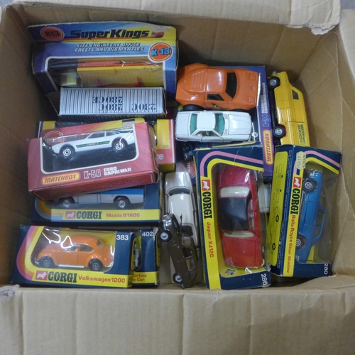 741 - Die-cast model vehicles including Matchbox, Superkings, Corgi, etc.