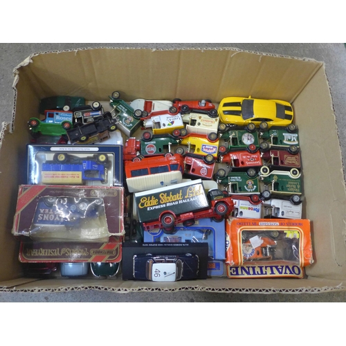 752 - A collection of Lledo and other advertising die-cast model vehicles