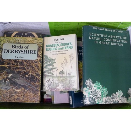 792 - Two boxes of books on flora, ecology and wildlife **PLEASE NOTE THIS LOT IS NOT ELIGIBLE FOR POSTING... 