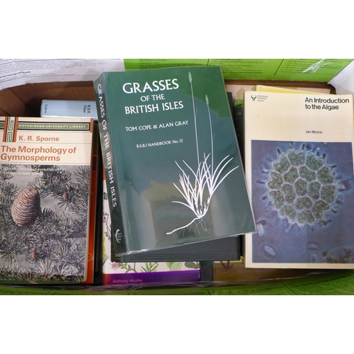 792 - Two boxes of books on flora, ecology and wildlife **PLEASE NOTE THIS LOT IS NOT ELIGIBLE FOR POSTING... 