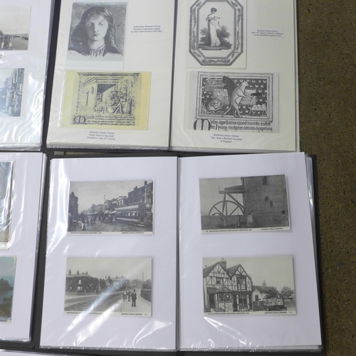 802 - A large collection in fifteen albums of over 400 original real photo postcards from early 1900s but ... 