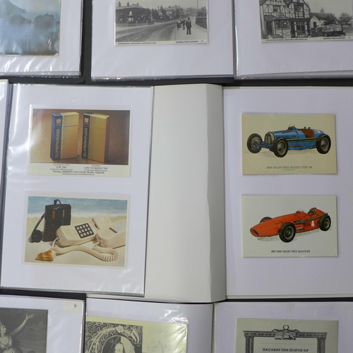 802 - A large collection in fifteen albums of over 400 original real photo postcards from early 1900s but ... 