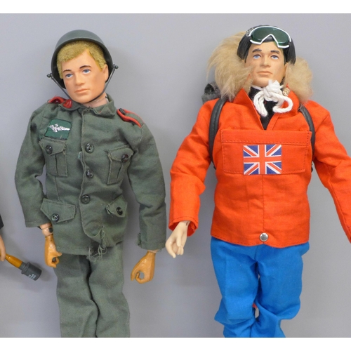 815 - Four vintage Action Man figures