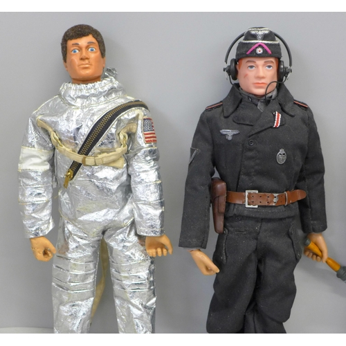 815 - Four vintage Action Man figures