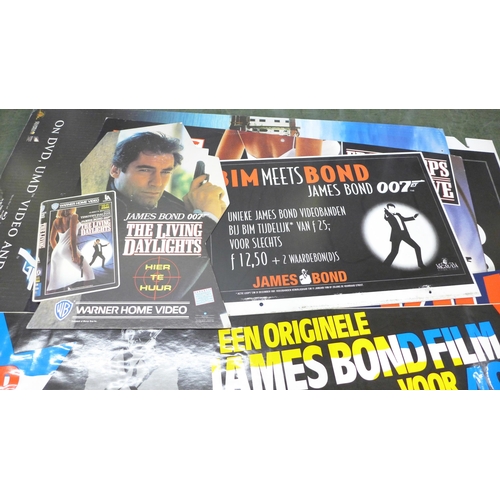 824 - A collection of Dutch James Bond promotion stands