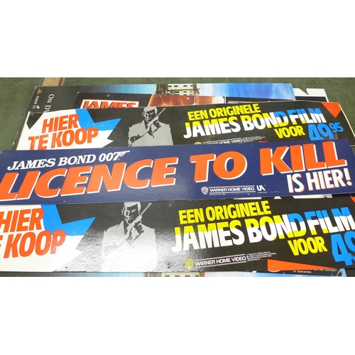 824 - A collection of Dutch James Bond promotion stands