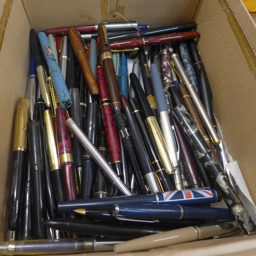 967 - Three boxes of fountain pens and parts