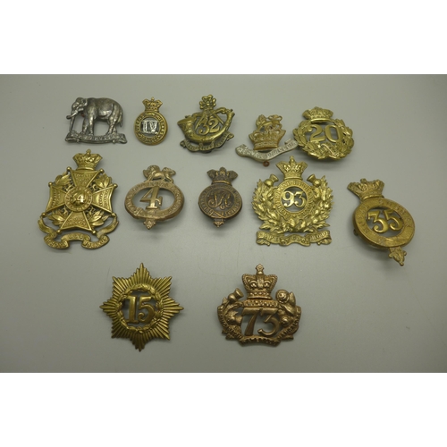 969 - Victorian British cap badges