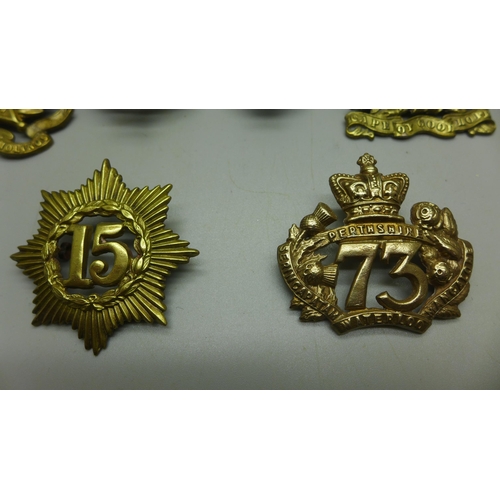 969 - Victorian British cap badges