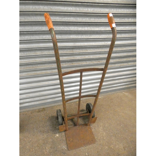 2296 - 2 Sack trolleys, one folding