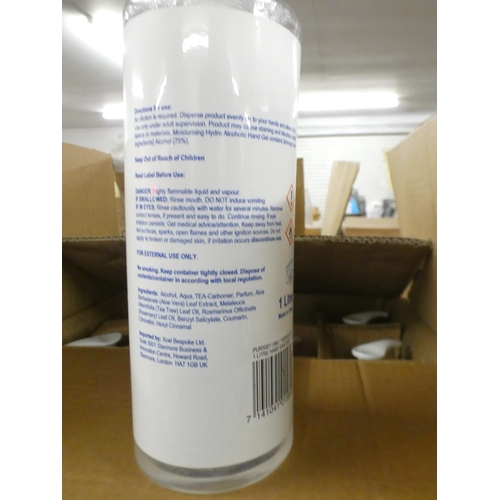 2500 - A box of 16 x 1 litre Moisturizing Hydro Alcoholic Hand Cleaner