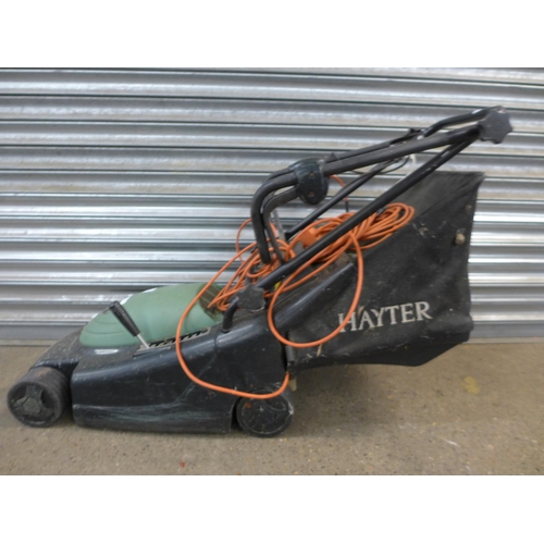 2300 - A Hayter Envoy 36 electric lawn mower with collector