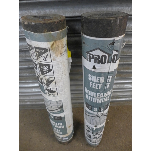 2303 - 2 Rolls of Roof pro shed felt