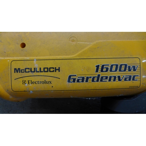 2304A - A McCulloch 1600w electric garden vac - model 42402659 - W