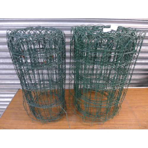 2334 - Two rolls of garded wire edging