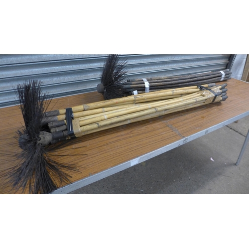 2336 - 2 Sets of bamboo chimney sweeps