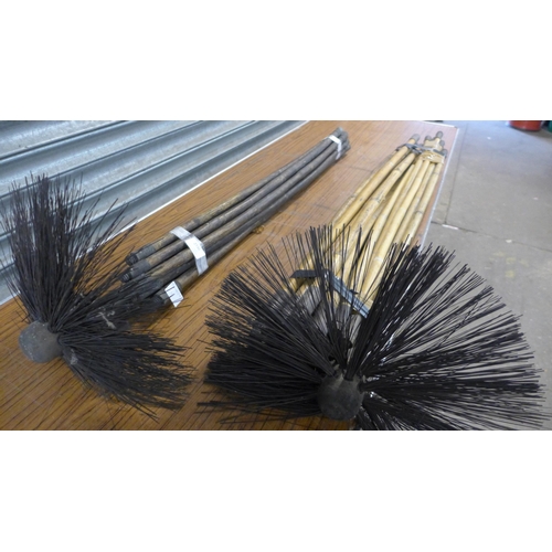 2336 - 2 Sets of bamboo chimney sweeps